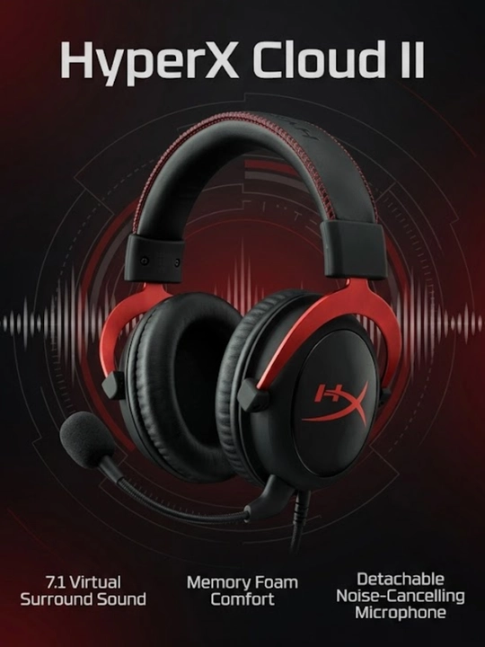 HyperX Cloud II – Профессиональная игровая гарнитура n - 