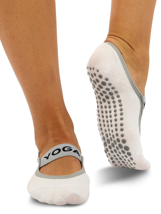 Yoga, fitnes, raqs, pilates uchun yozgi, tovonlari sirpanmaydigan ayollar sport paypoqlari