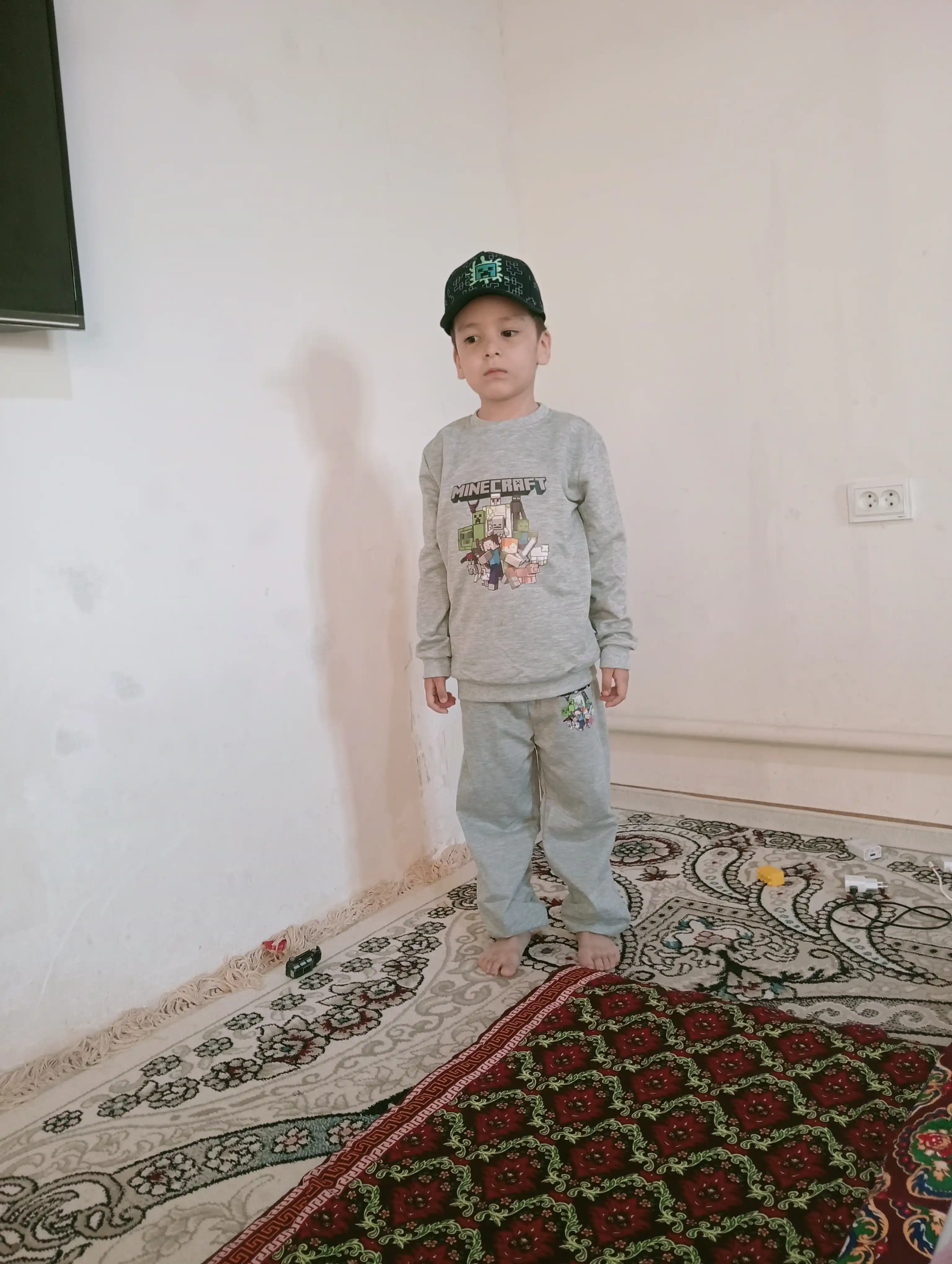 Minecraft bolalar sport kostyumi, ikki qismli bolalar kostyumi