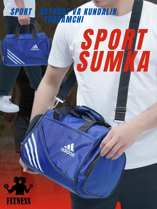 Sport sumkasi, kundalik va sayohat uchun, Adidas, erkaklar va ayollar uchun