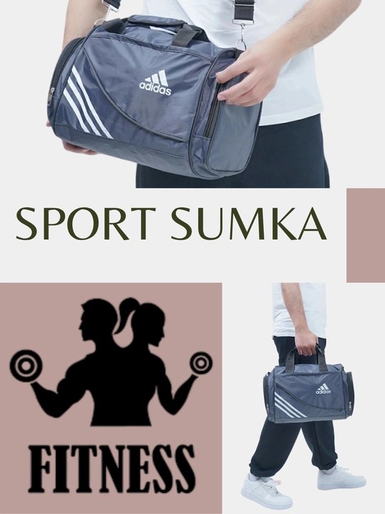 Sport sumkasi, kundalik va sayohat uchun, Adidas, erkaklar va ayollar uchun