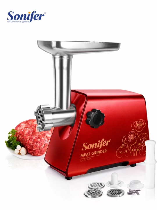 Мясорубка Sonifer SF-5016 Электрическая мясорубка 1200W reverse 3-дисковая