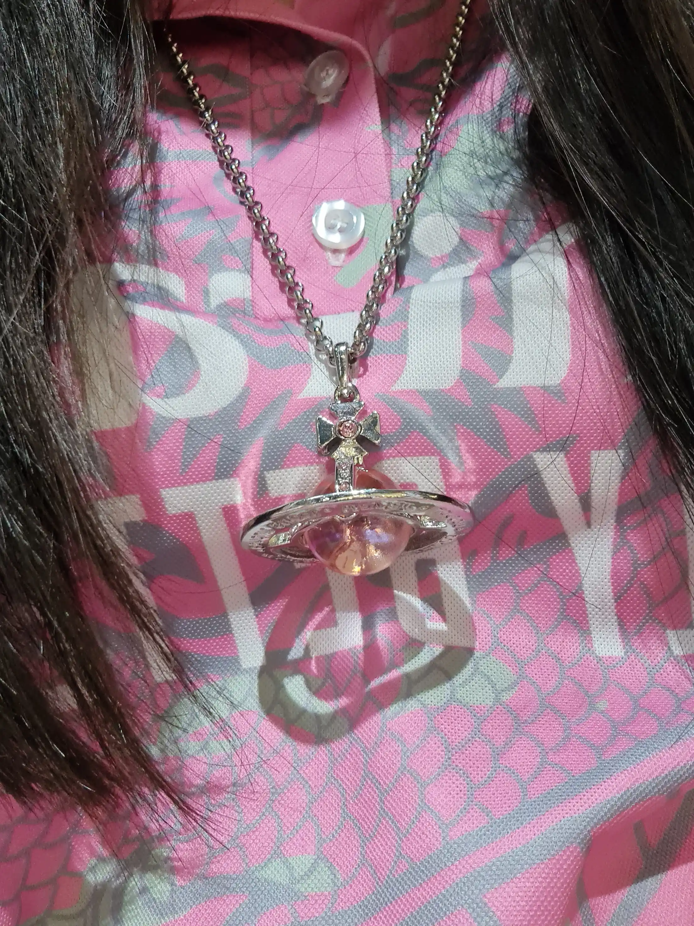 Цепочка на шею, с подвеской Vivienne Westwood, ожерелье