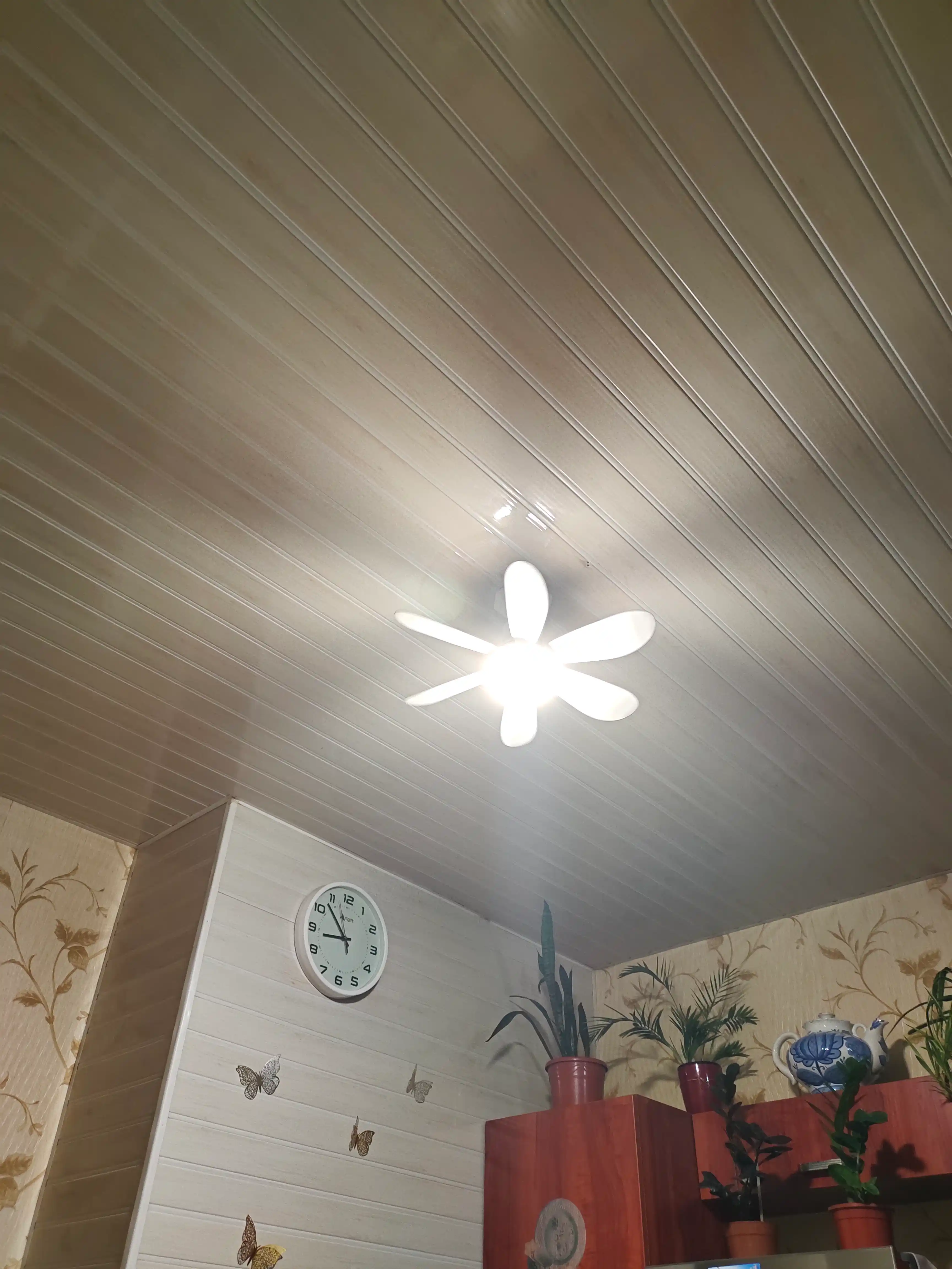 Люстра с вентилятором LED, с пультом, 3 режима освещения, 4 режима вращения, для всех комнат