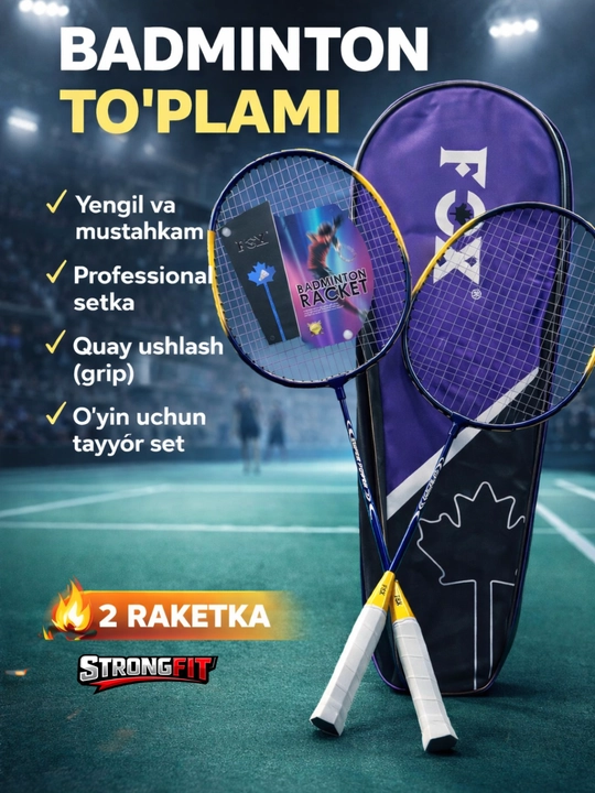 Badminton uchun raketkalar - 