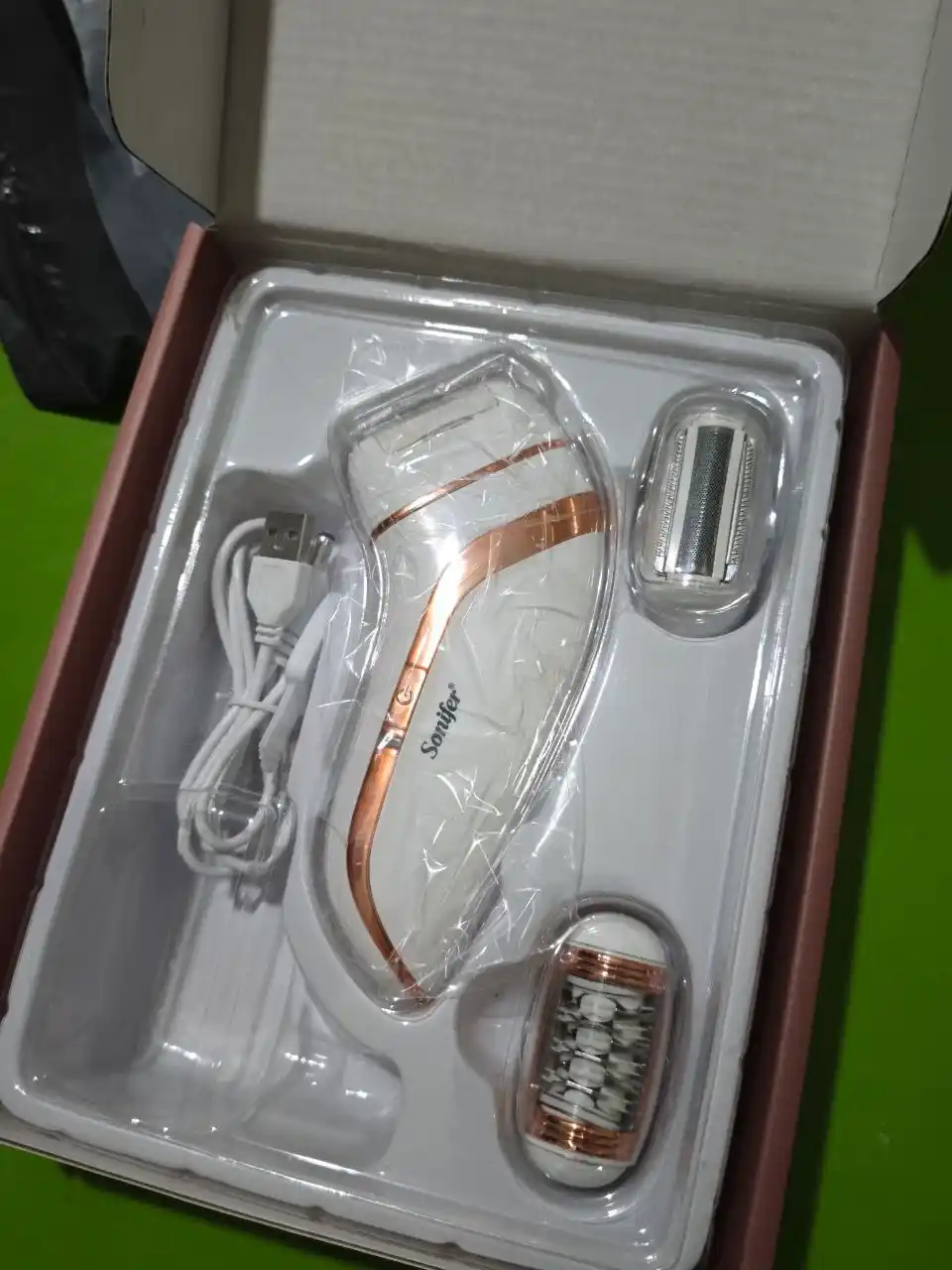 Sonifer SF-9551 3 в 1 эпилятор - беспроводной, с подсветкой, для всего тела, USB-зарядка