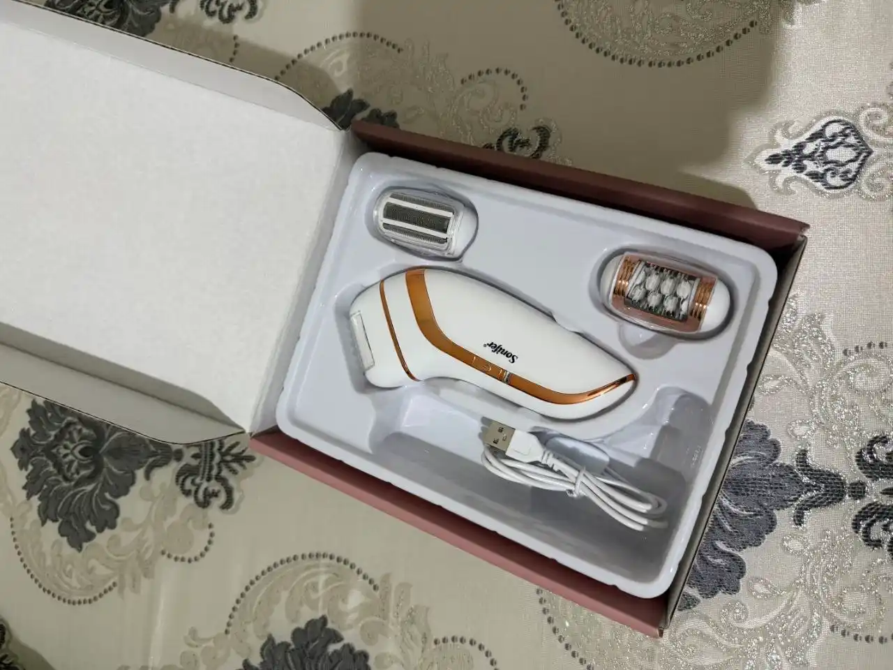 Sonifer SF-9551 3 в 1 эпилятор - беспроводной, с подсветкой, для всего тела, USB-зарядка