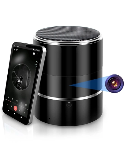 Wi-Fi Камера Беспроводная колонка с камерой и Bluetooth, С Углом Обзора 240