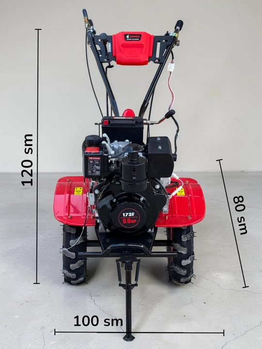 Qishloq xo`jaligi uchun benzinli kultivator-HONDA 7.7 HP, 200 mm chuqurlik