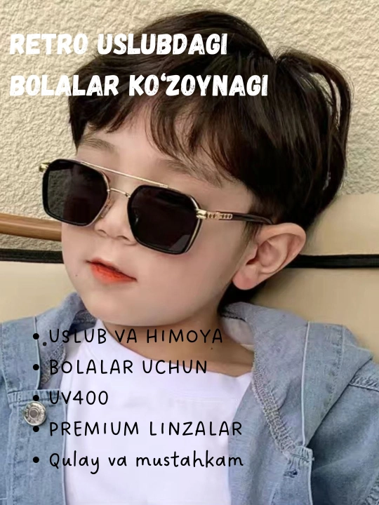 Bolalar aksessuari, UV himoya ko‘zoynak, kichik yosh ko‘zoynak, yozgi ko‘zoynak - 