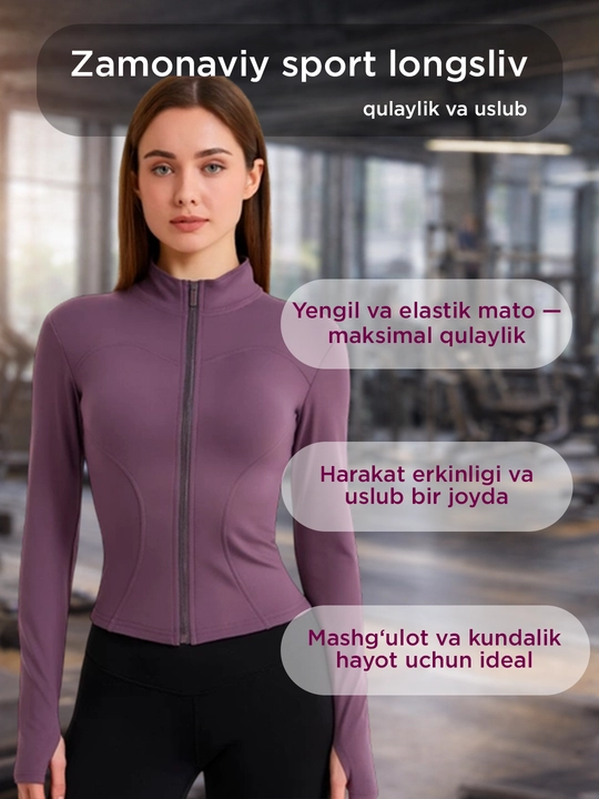 Uzun yengli silliq zamokli longsliv