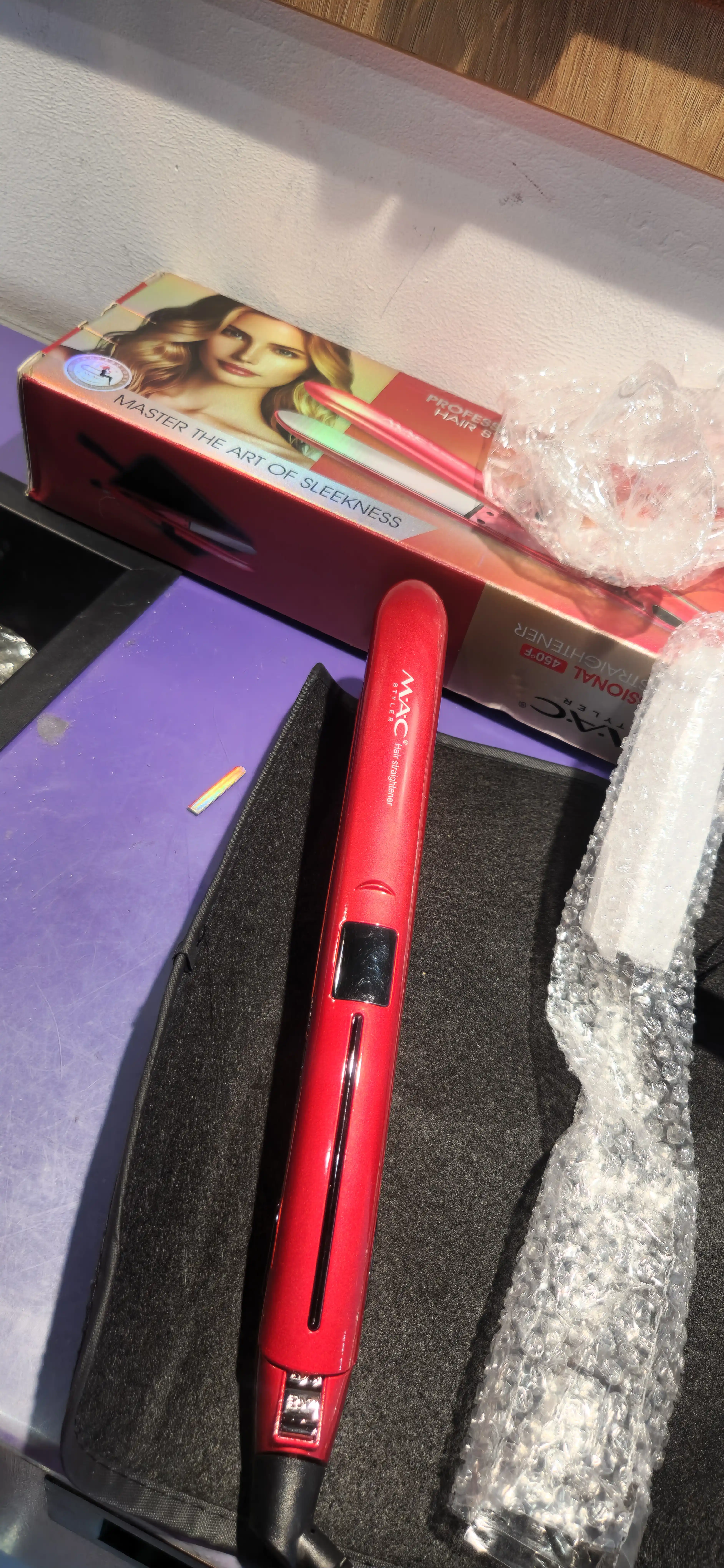 Professional soch tekislovchi dazmol MAC Styler MC-2018, LED displeyli