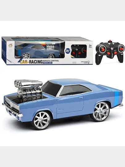 Pultli Car-Racing Muscle Car mashinasi chiroq bilan - 