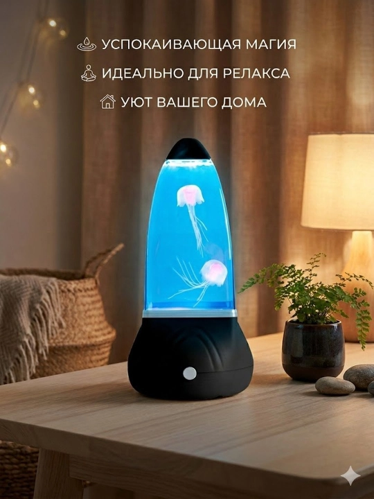 Интерактивный ночник «Рыбки» для детей, проектор-аквариум