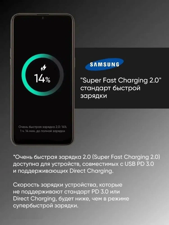 Samsung 65W PD Power Adapter Trio zaryadlash qurilmasi va Type-C kabeli