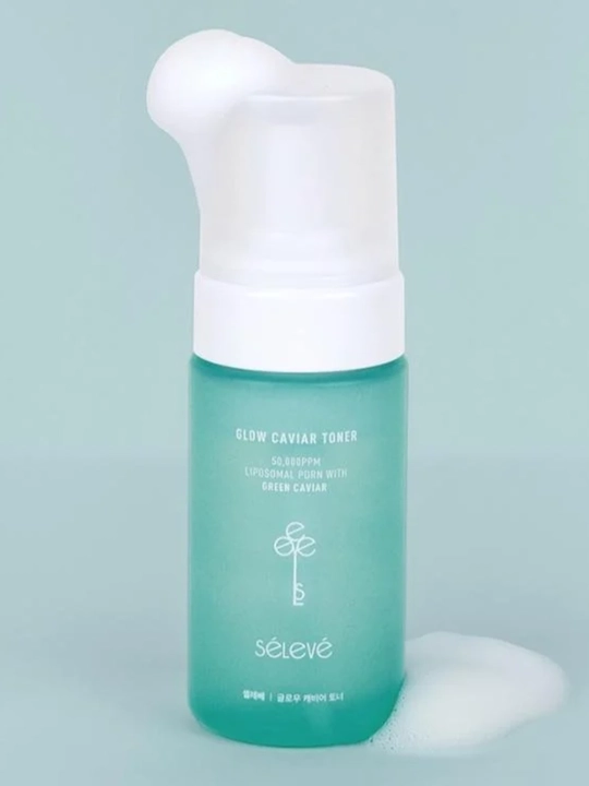 Yuz uchun "Seleve  Glow Caviar Toner" toneri, liposomal PDRN va yashil ikra bilan, 100 ml - 