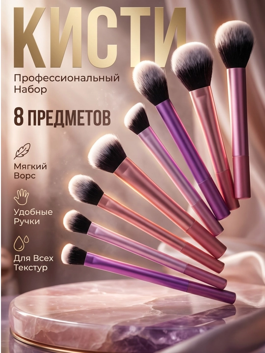 Профессиональный набор кистей для макияжа - 