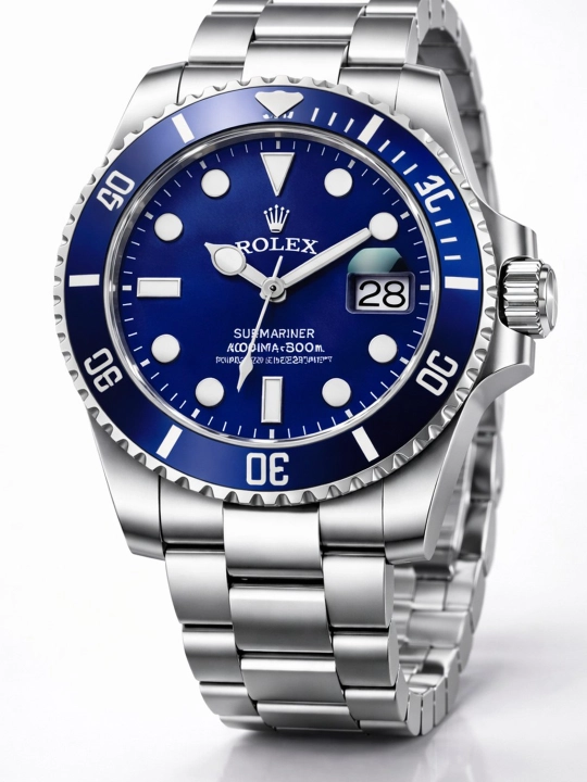 Rolex erkaklar qo‘l soati metall, yashil qora ko‘k rang, sovg‘a qutisi bilan