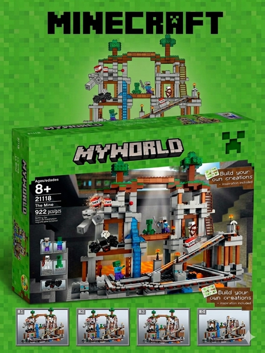 LEGO Minecraft konstruktori – bolalar uchun yig‘ma to‘plamlar