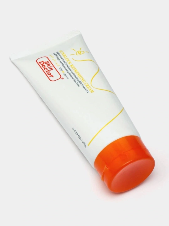 Солнцезащитный крем Dr. Heal Sun Cream SPF 80 PA+++, витамин E, кокосовое масло, 150 мл - 