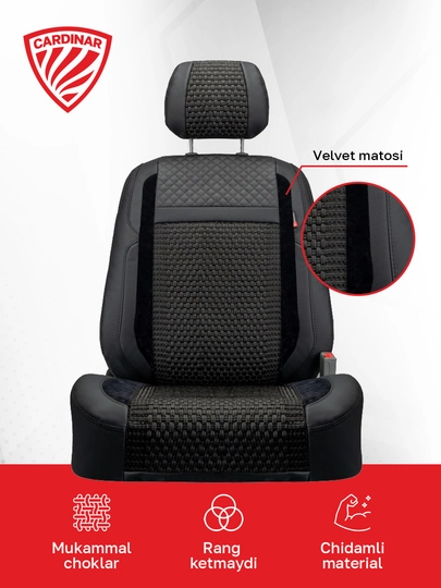 Автомобильные чехлы для сидений CARDINAR SCORPION, cobalt, nexia, gentra, onix, tracker
