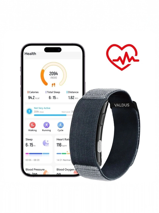 VALDUS VITRO ECG, умный фитнес браслет, фитнес трекер