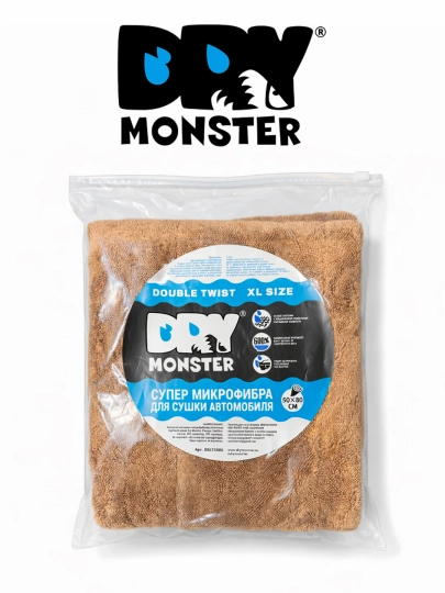 Полотенце для автомобиля DRY MONSTER — EAGLE-BIGGRAY-КОРИЧН-50X80