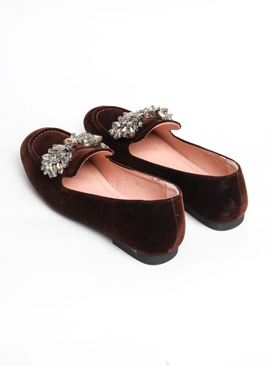Ayollar uchun MALIANNA 668-3" yassi taglikli loferlari, 3 xil rangda, 36-40 o‘lchamlarda
