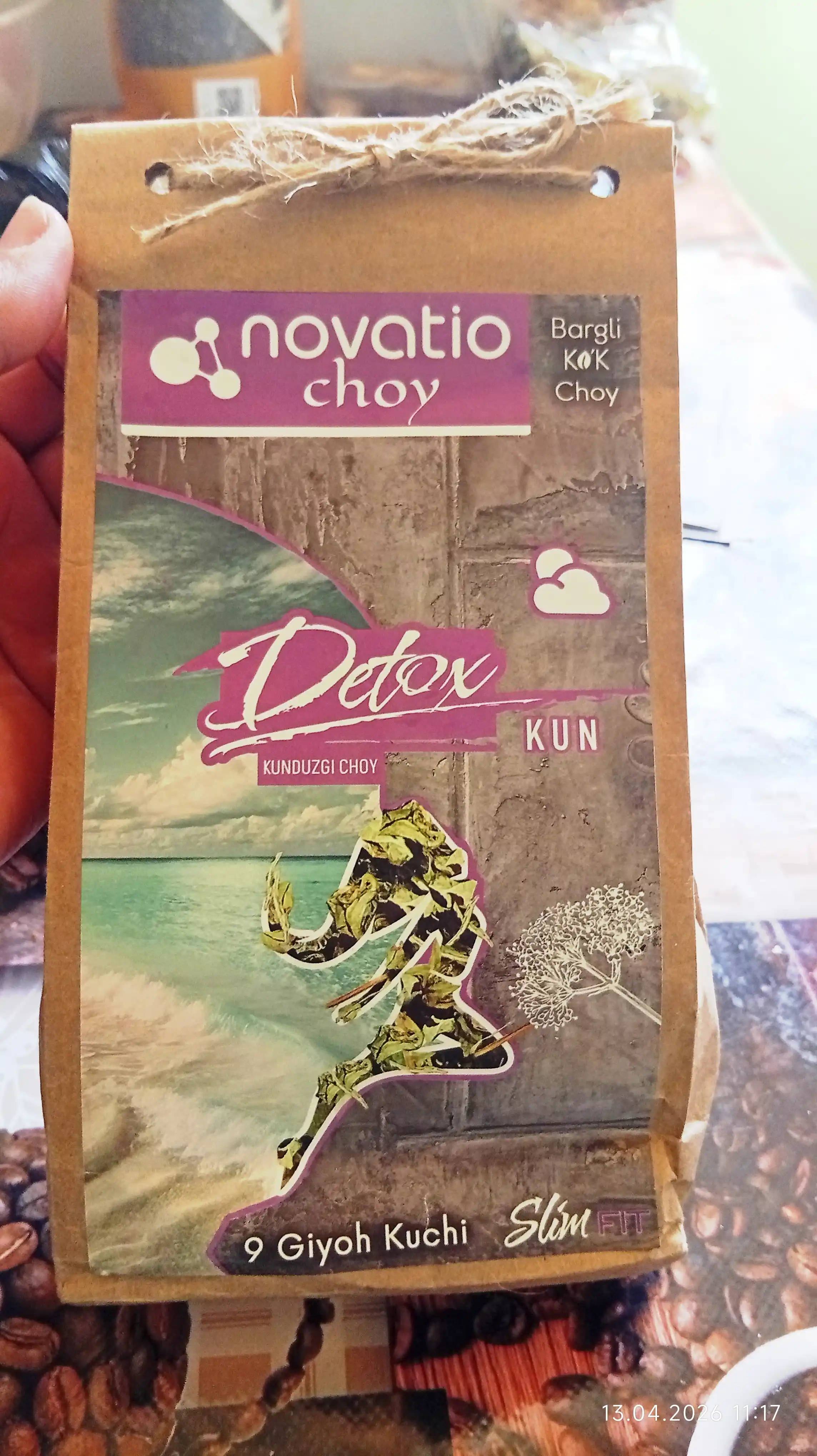 Detoks Сhoy Kun, vazn yo'qotish uchun, yumshatuvchi, Novatio, 100 g