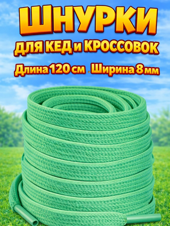 Хлопковые шнурки для обуви  - 