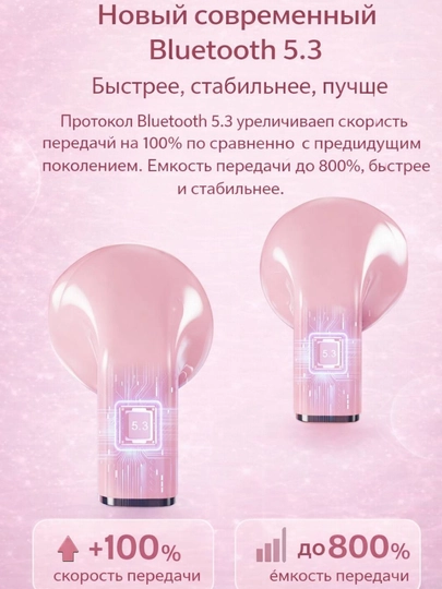 K520 Bluetooth 5.3 quloqchinlar, simsiz, mini, yurak shaklidagi buklanadigan keys