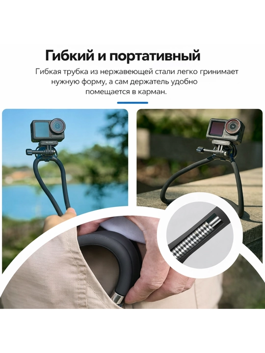 TELESIN шейный держатель с магнитным креплением для GoPro, DJI Action, Insta360