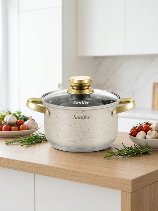 Набор кастрюль Sonifer SF-1201 из нержавеющей стали, 6 предметов, для всех плит