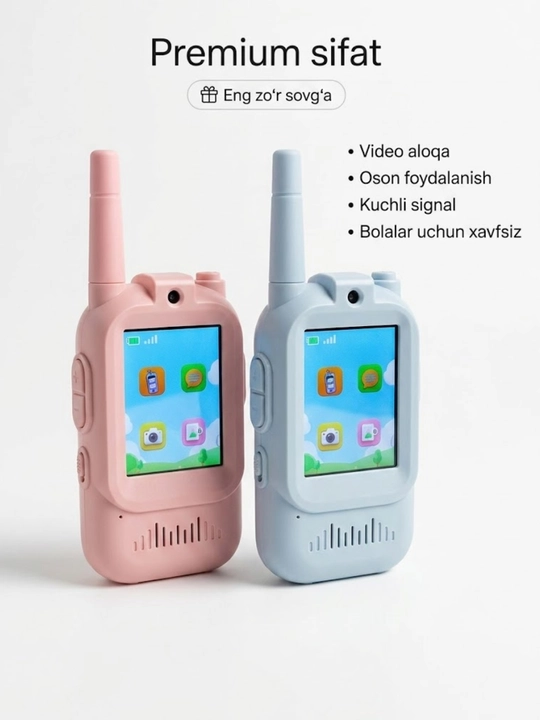 Bolalar uchun video ratsiya to'plami – Smart video aloqa, 2 dona