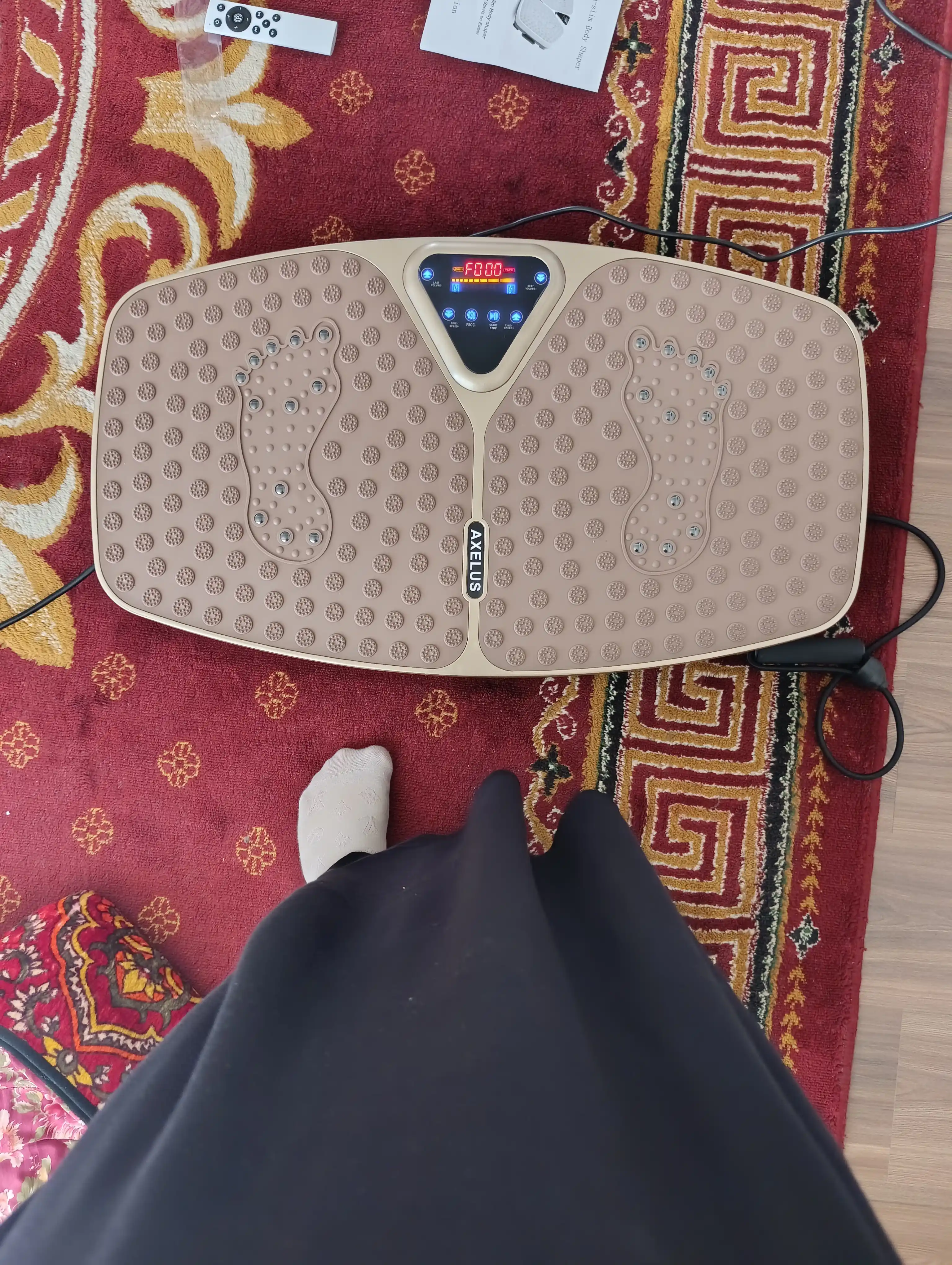 180KG, Vibro platforma, vazn yo'qotish uskunalari, fitnes tebranish mashinasi, pulti bilan