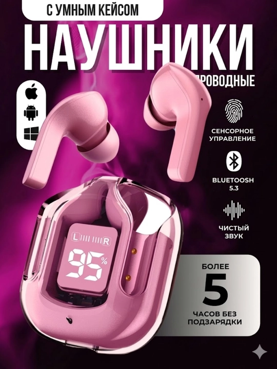 ULTRA PODS TWS simsiz naushniklar, display, IPX6, sensorli (5 rang) - 