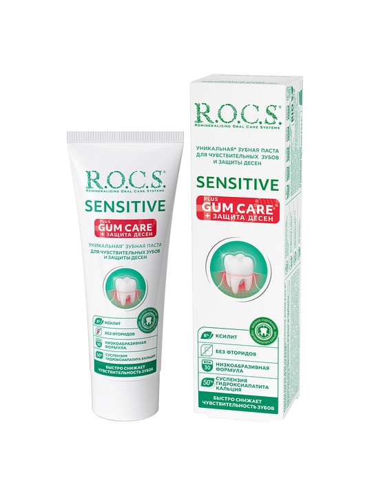 Зубная паста "R.O.C.S. SENSITIVE Plus Gum Care", 94 гр