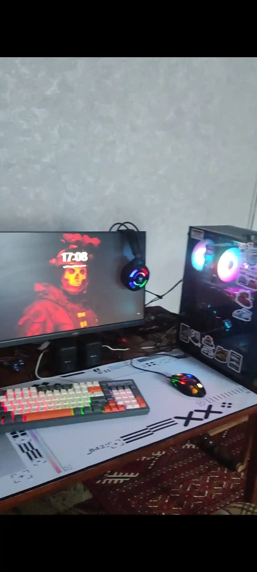 Игровой - офисный коврик для мыши, большой mouse pad, размер 90 × 40 × 3
