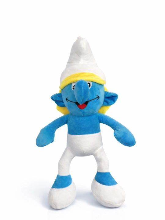 Yumshoq o‘yinchoq Smurf uslubida – bolalar uchun plush qo‘g‘irchoq, sovg‘a uchun