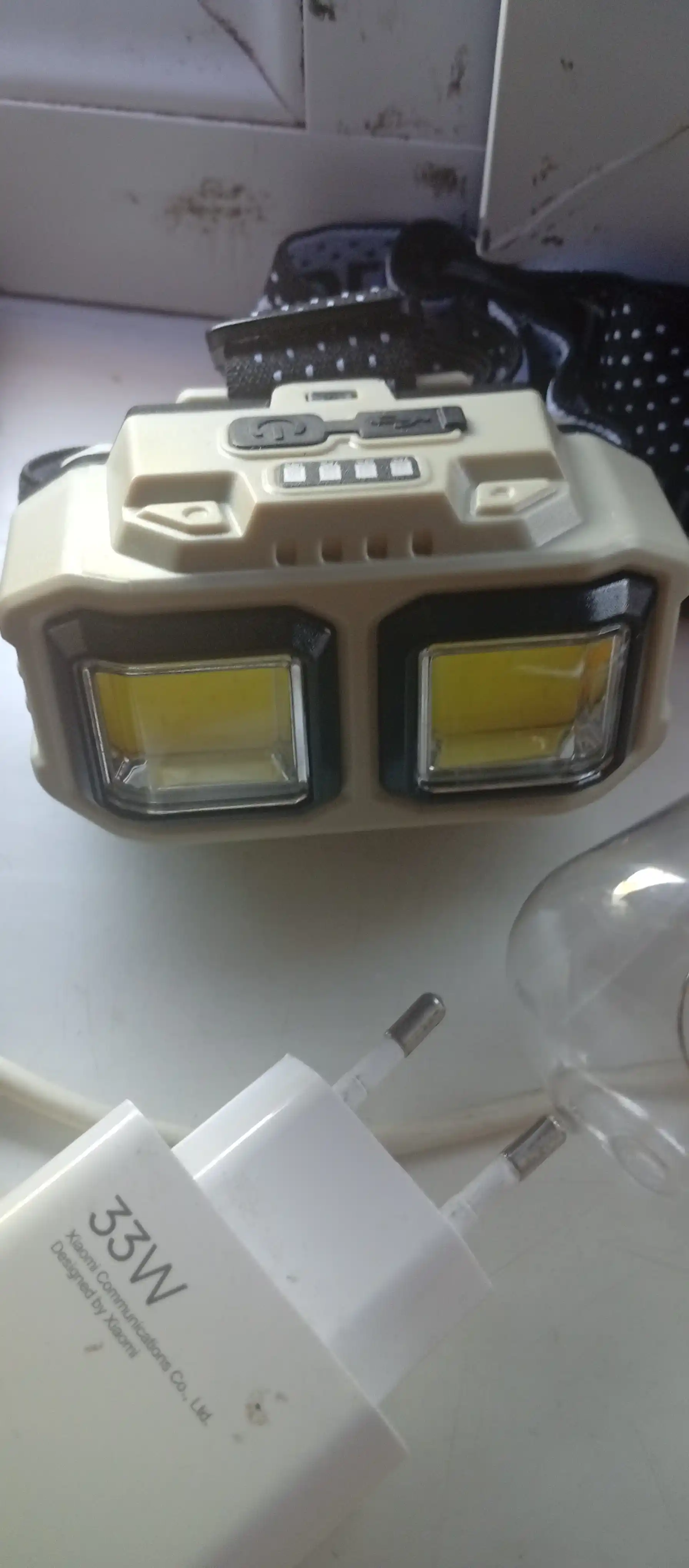 HX-816 peshona fonari - kuchli, yorug‘lik manbai LED fonar fanar
