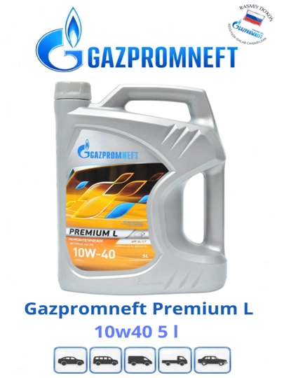Gazpromneft Premium L 10W-40 5L — Надежная защита и стабильная работа двигателя — RISQROZ-GAZPROMNEFTPREMIUM10W40