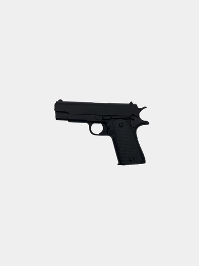 Игрушечный пистолет Airsoft Gun — Металлический корпус, с глушителем и пульками