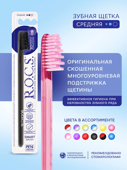 Tish cho'tkasi, R. O. C. S. Smart Bruch, o'rtacha qattiqlik - 