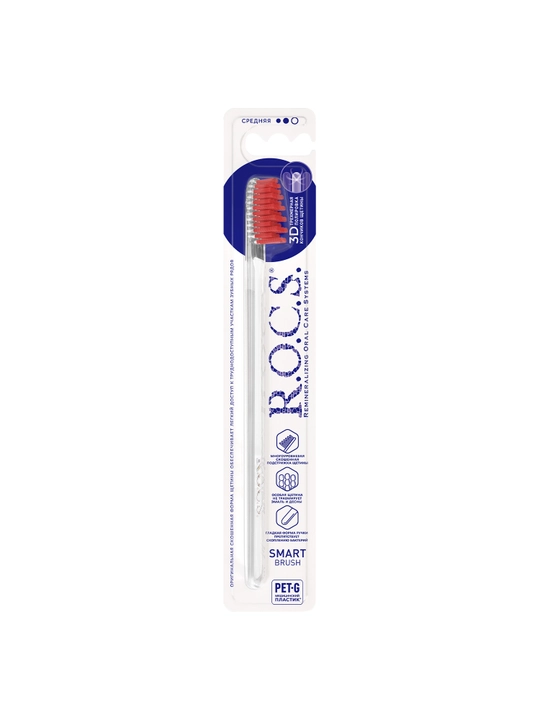 Зубная щетка, R.O.C.S. Smart Bruch, средней жесткости