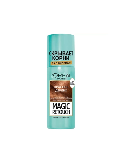 Soch ildizlari uchun tonlovchi sprey Magic Retouch 6 qizil daraxt 75 ml - 