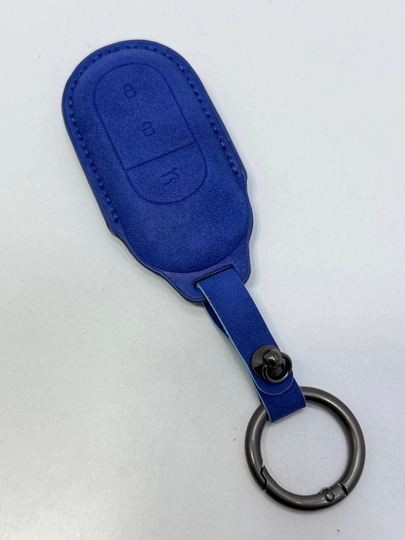 Чехол для ключа Leapmotor (материал бархат) кейс для пульта с брелком key case — AUTOH-LEAPCHEXOL-СИНИЙ