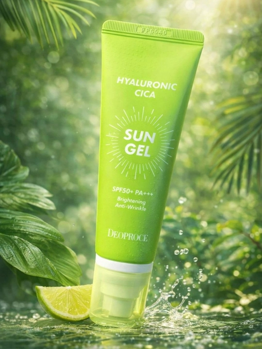 DeoProce quyoshdan himoya qiluvchi geli gialuron kislotasi SPF 50+ PA+++ 50 ml - 