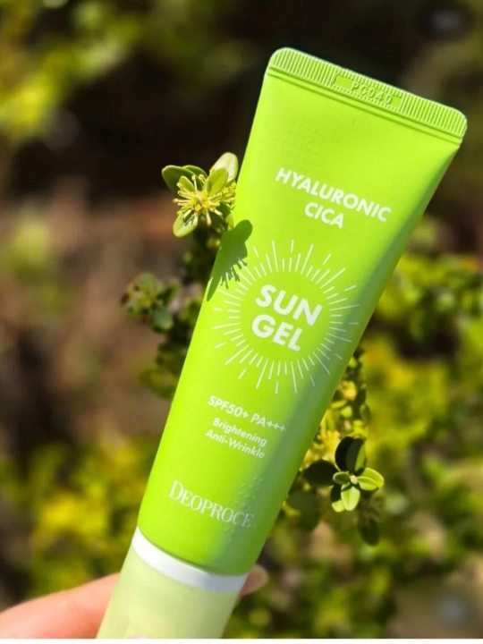 DeoProce quyoshdan himoya qiluvchi geli gialuron kislotasi SPF 50+ PA+++ 50 ml