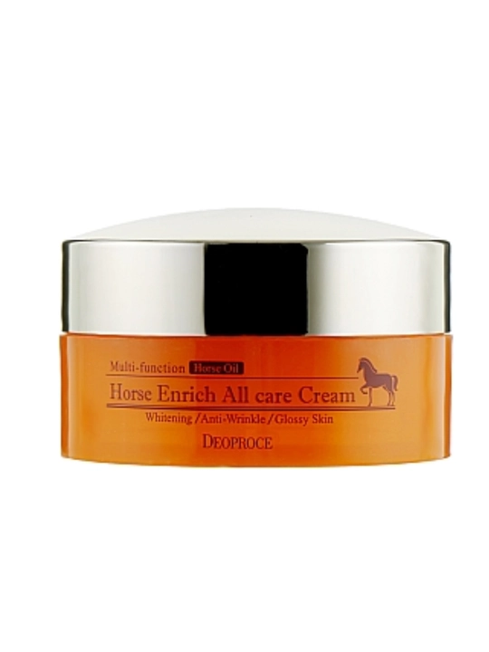 Увлажняющий и питательный крем для лица Deoproce Horse Enrich All Care Cream - 