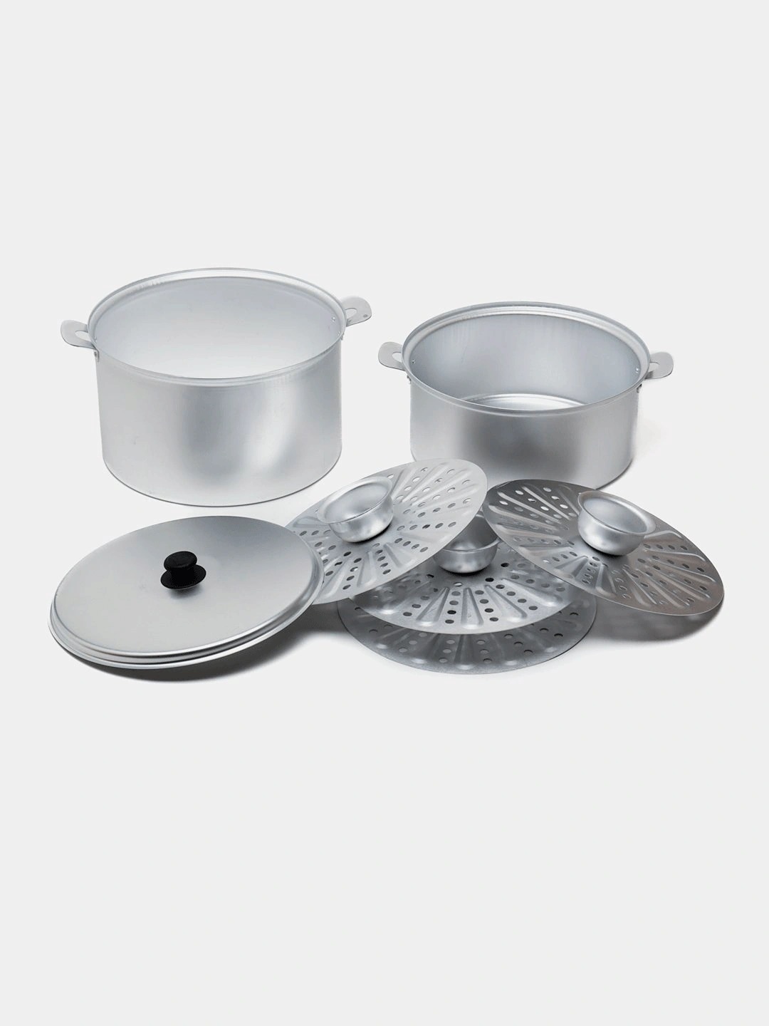 10 litrlik manti qaynatgich - alyuminiy qozon, 3,6 kg li manti idishi